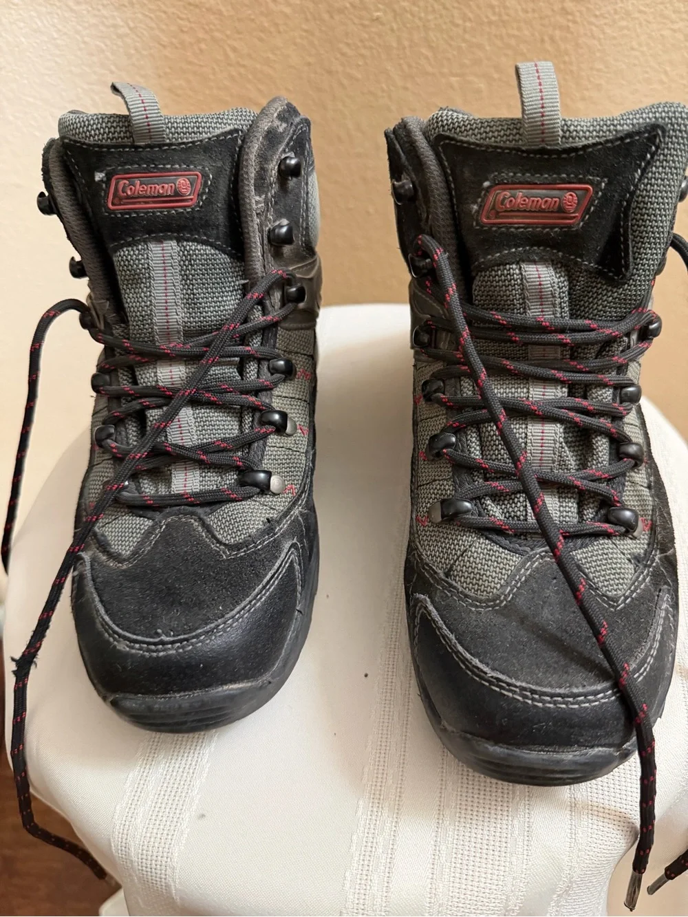 Kids Black & Gray Hiking Boots - Coleman
